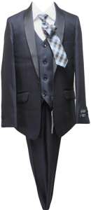 BOYS 5PC. SUIT (BLACK) 2121409